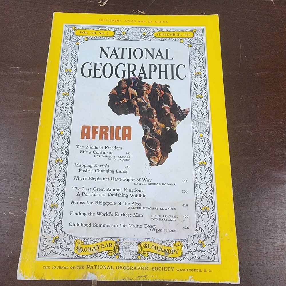 National Geographic Magazine September 1960 No‎ Insert